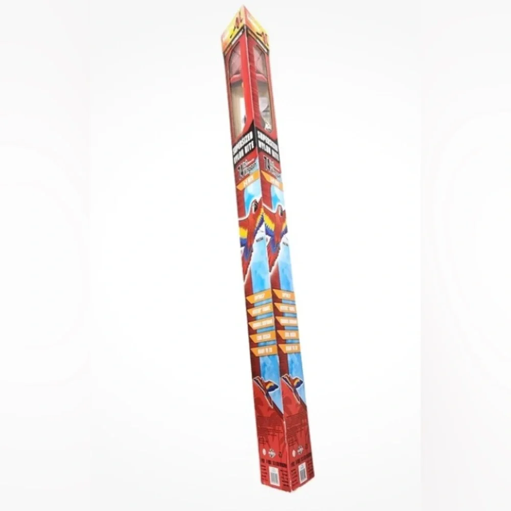 3D macaw nylon kite 6ft wingspan durable airframe hitex fabric included line